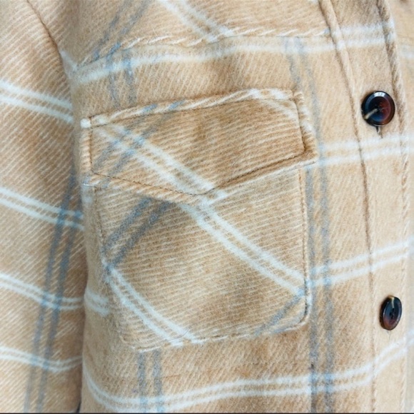 Samsoe Samsoe NEW XS Leonie Plaid Barn Coat Jacket Wool Blend $325 Nordstrom - Picture 12 of 15